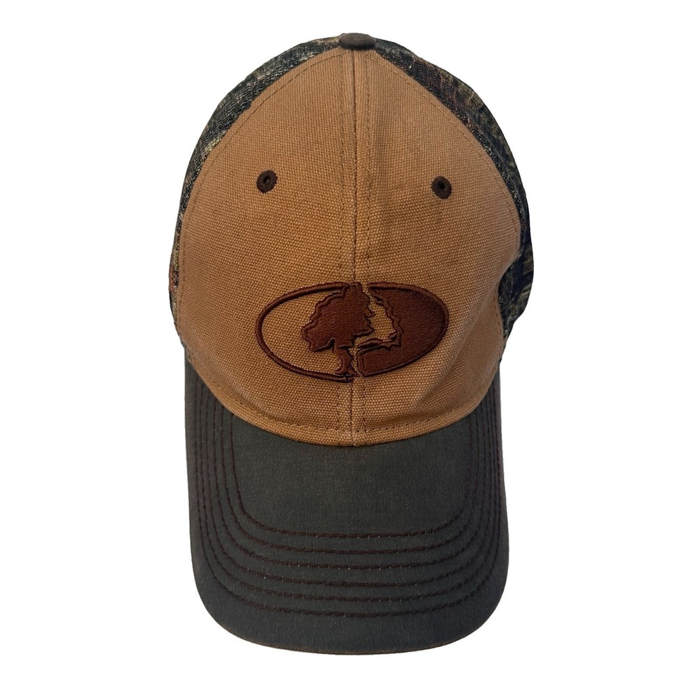 Paramount Outdoors Camo/Tan/Brown Mossy Oak Mesh Trucker Baseball Hat Strap Back
